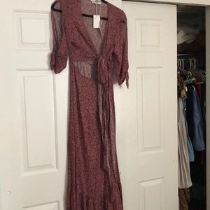 Olivaceous maxi dress